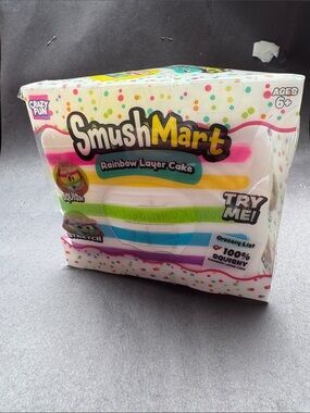 Rainbow Layer Cake Squishy Toy - Multicolor